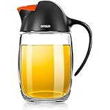 GMISUN Olive Oil Dispenser Bottle W/Auto Flip Cap, 21oz Cooking Oil Dispenser Leakproof, Kitchen True No Drip Oil and Vinegar