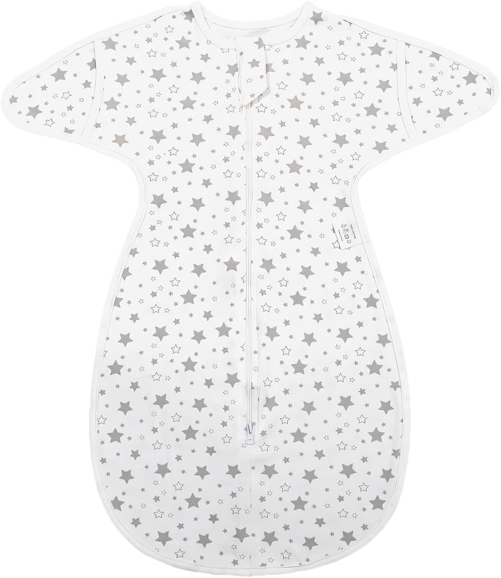 MOXTOYU Baby Swaddle Blanket 100% Cotton 0.5 Tog 66x30 White