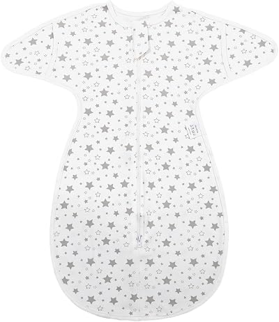 MOXTOYU Baby Swaddle Blanket 100% Cotton 0.5 Tog 66x30 White
