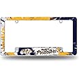 Rico Industries NHL All Over Chrome Frame 12" x 6" Chrome All Over Automotive License Plate Frame for Car/Truck/SUV