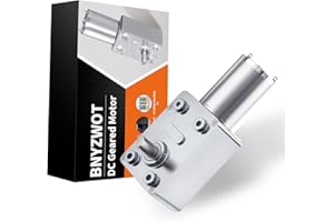 BNYZWOT Turbo Worm Geared Motor High Torque Turbine Worm Gear Box Reduction Motor 6mm Shaft (DC 6V 10RPM)