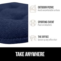 Gorilla Grip Tufted Memory Foam Chair Cushions, Set