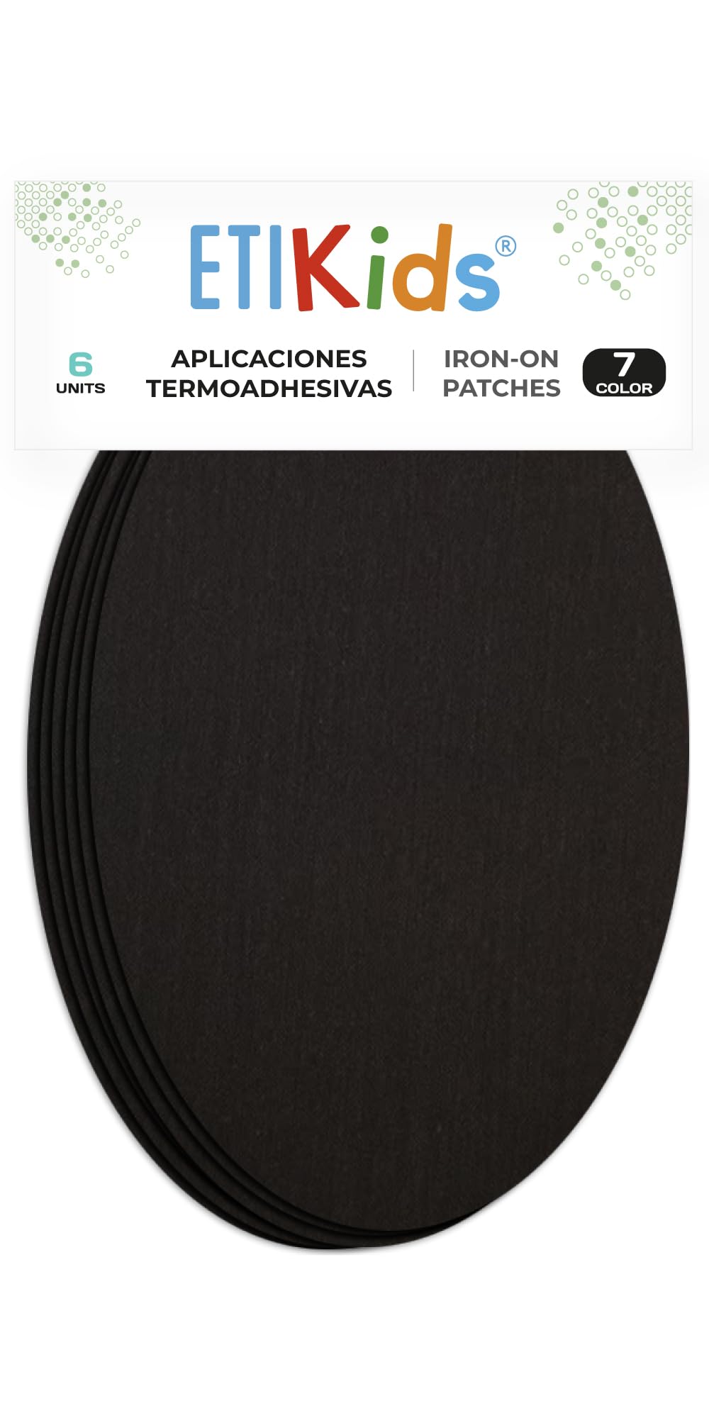 Photo 1 of 6 Piece Knee Patches Black. Iron Pads to Protect Your Clothes and Repair of Trousers, Jackets, Sweaters, Shirts. 16 x 10 cm. RP7