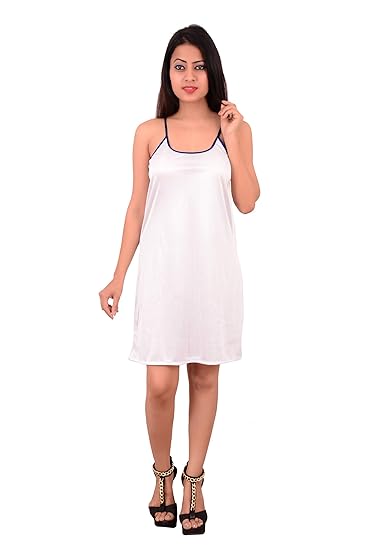 Satin Night Shorts - White