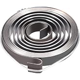 uxcell&reg; Drill Press Spring Drill Press Quill Feed Return Coil Spring Assembly Spring Steel Chemical Blackening Finish 1540mm Expand Long 49 x 8 x 0.8mm