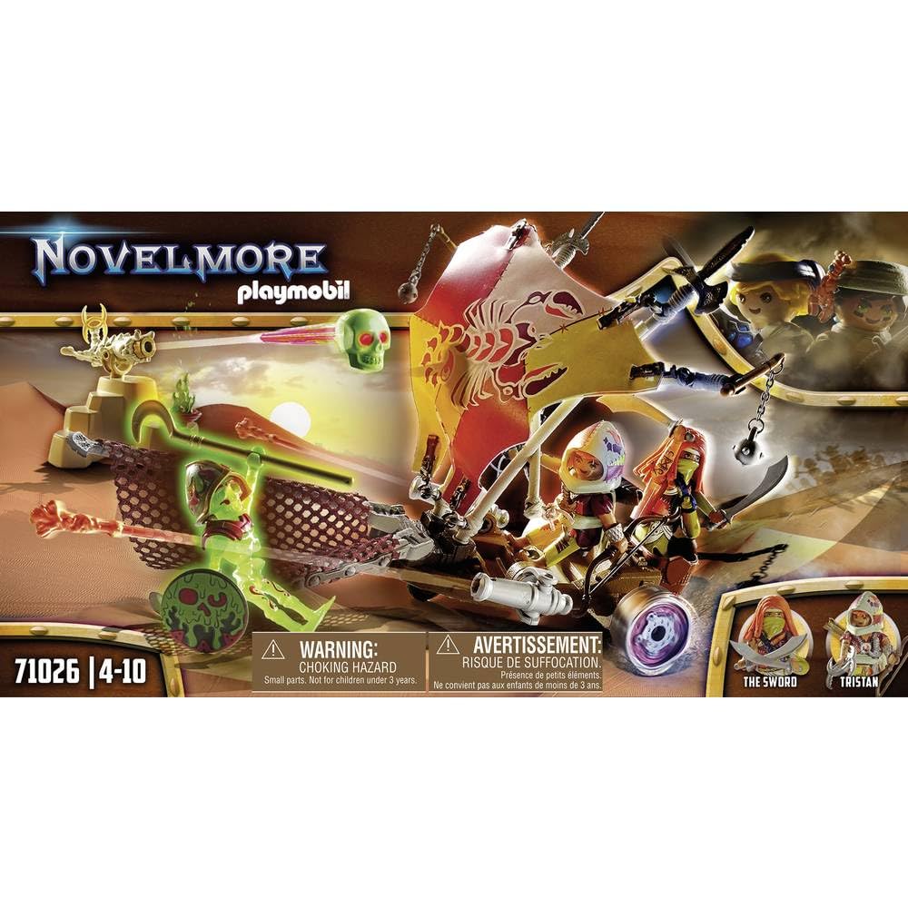 Playmobil 71026 Novelmore Knights Sal'ahari Sands - Dune Speeder, with firing cannons, Medieval Castle and Knights’ Toy, Fun Imaginative Role-Play, Playset Suitable for Children Ages 5+