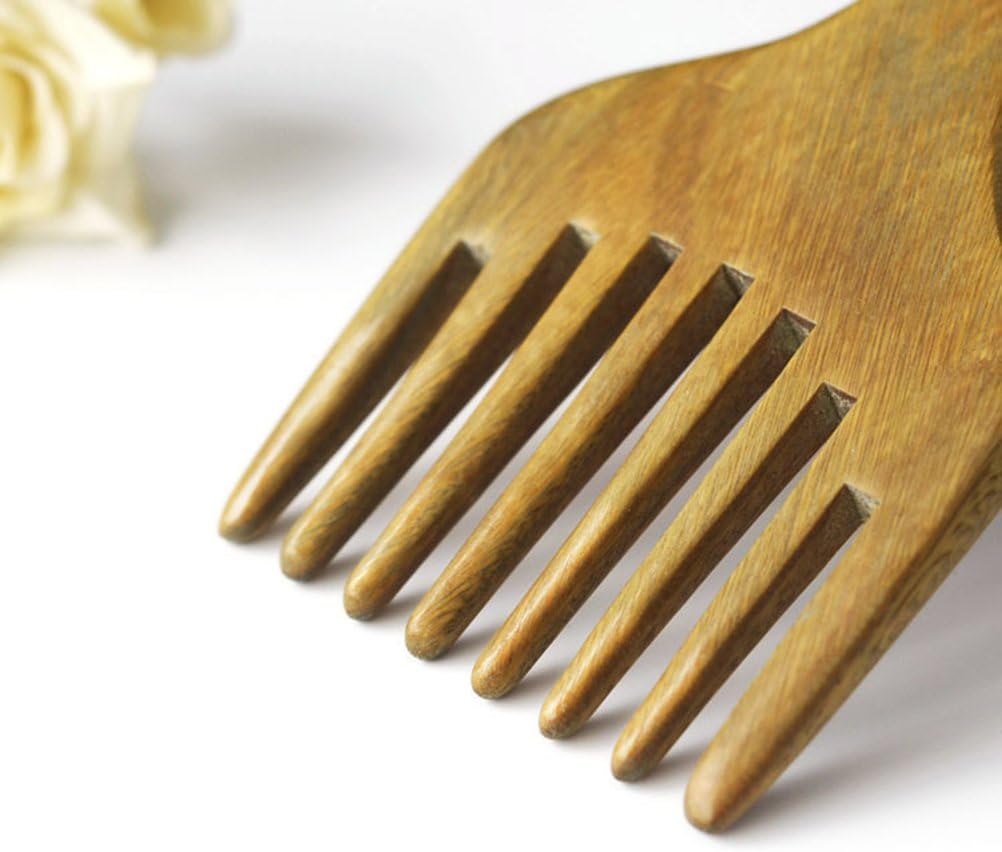 Hair Pick-FRCOLOR Wooden Sandalwood Comb Afro Hair Pick Hair Lift Combs, pic. 1 - Image 5