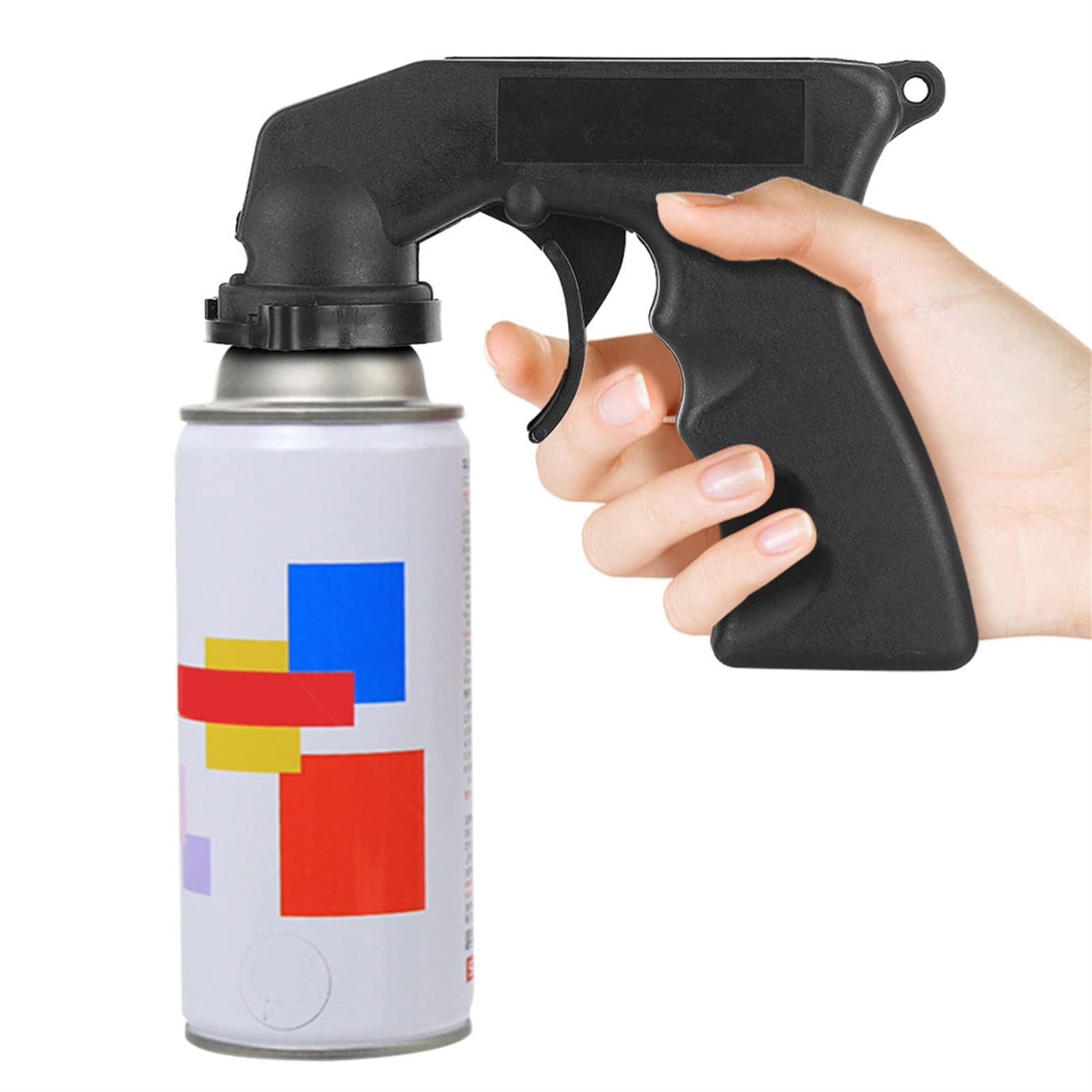 Aerosol Trigger Handle, Instant Paint Spray Can Trigger Gun - Full Hand Grip, Reusable, Easy to Clip-On & Off - Universal Trigger Adapter Pistol Grip Sprayer Car Maintenance Repair Tool