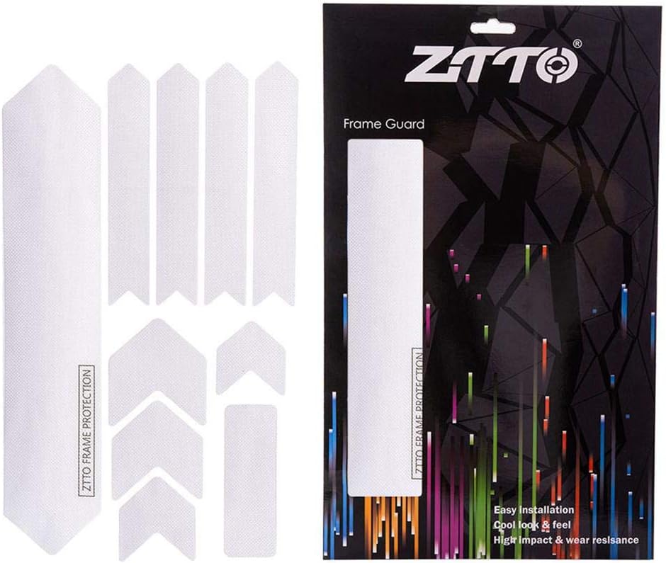 Roebii High Impact Frame Guard, Mountain Bike Chainstay Guard Protector Frame Road Bicycle Protection Pad Cover Chain Protection Frame Soft Cloth Durable Your Bike From Scratches and Dings