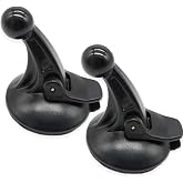 TIHOOD 2PCS GPS Windshield Mount Holder for Garmin Nuvi Suction Cup Car Windscreen