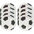 Talking Tables Soccer Plates | Pack of 12 Recyclable and Disposable Kids Party Tableware For Birthday, FIFA World Cup Football, Green, 18 centimeters