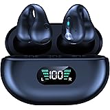 Wireless Ear Clip Bone Conduction Headphones Bluetooth, 2023 New Mini Open Ear Headphones Wireless Bluetooth, Waterproof Spor