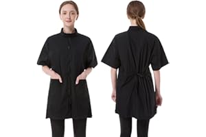 DHXYZZB Grooming Smock- Waterproof Grooming Workwear Barber Jackets for Women Men, Nylon Professional Pet Groomer Smock Apron