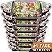 Meal Prep Containers 24 Pack with Lids | 28oz BPA-Free Food Storage and Portion Control by Prep Naturals