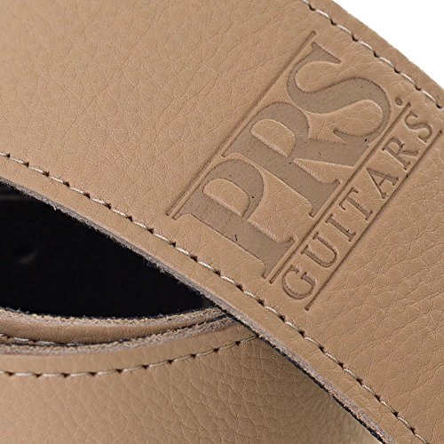 PRS-Logo-Leather-Guitar-Strap-Tan