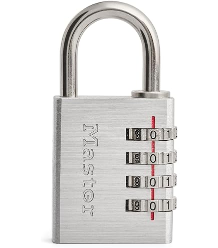 Master Lock - Black 40mm 4 Digit Combination Padlock - General