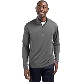 Clique Ice Pique Mens Half Zip Tech Pullover, White, XL