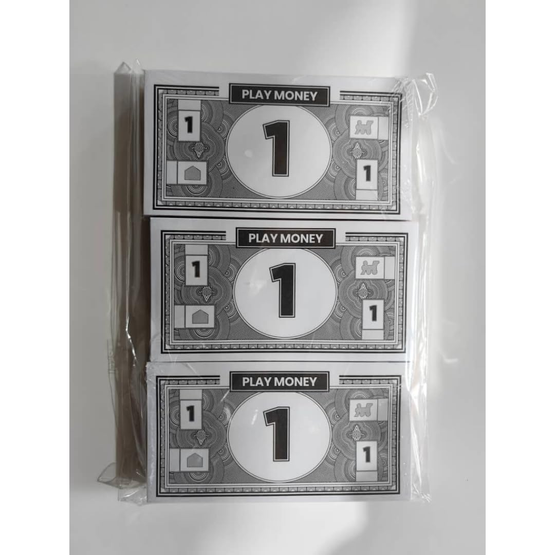 Play Money Compatible for Monoply Money 60 Each Bill Denomination, Mixed Colors: $1, $5, $10, $20, $50, $100, and $500 (3 Set)