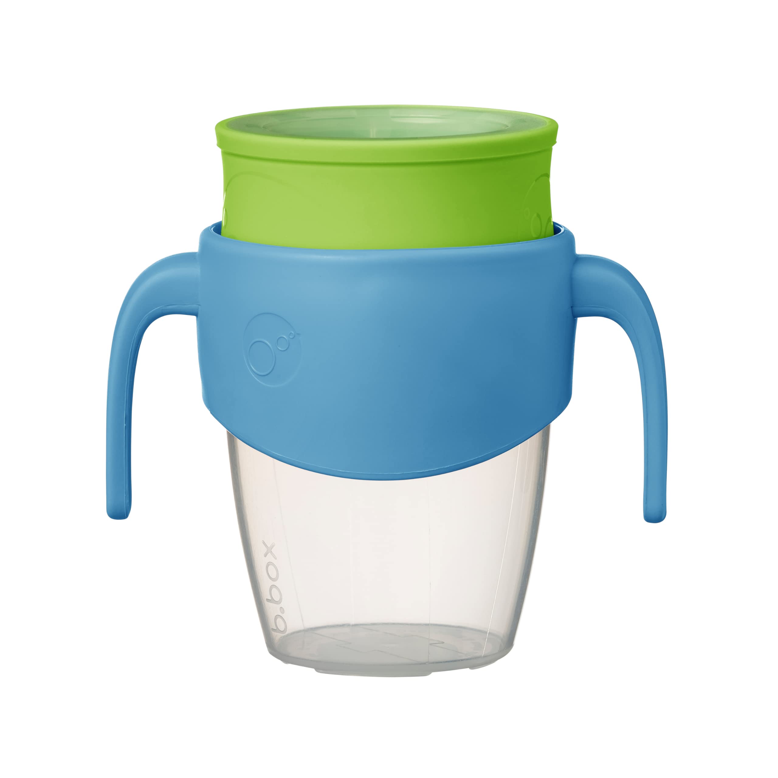 b.box 360 Cup, Toddler Sippy Cup & Beaker for Toddlers with Silicone Drinking Rim, Spill Proof Locking Mechanism for On the Go, Dishwasher Safe, 250ml/8oz (Ocean Breeze)