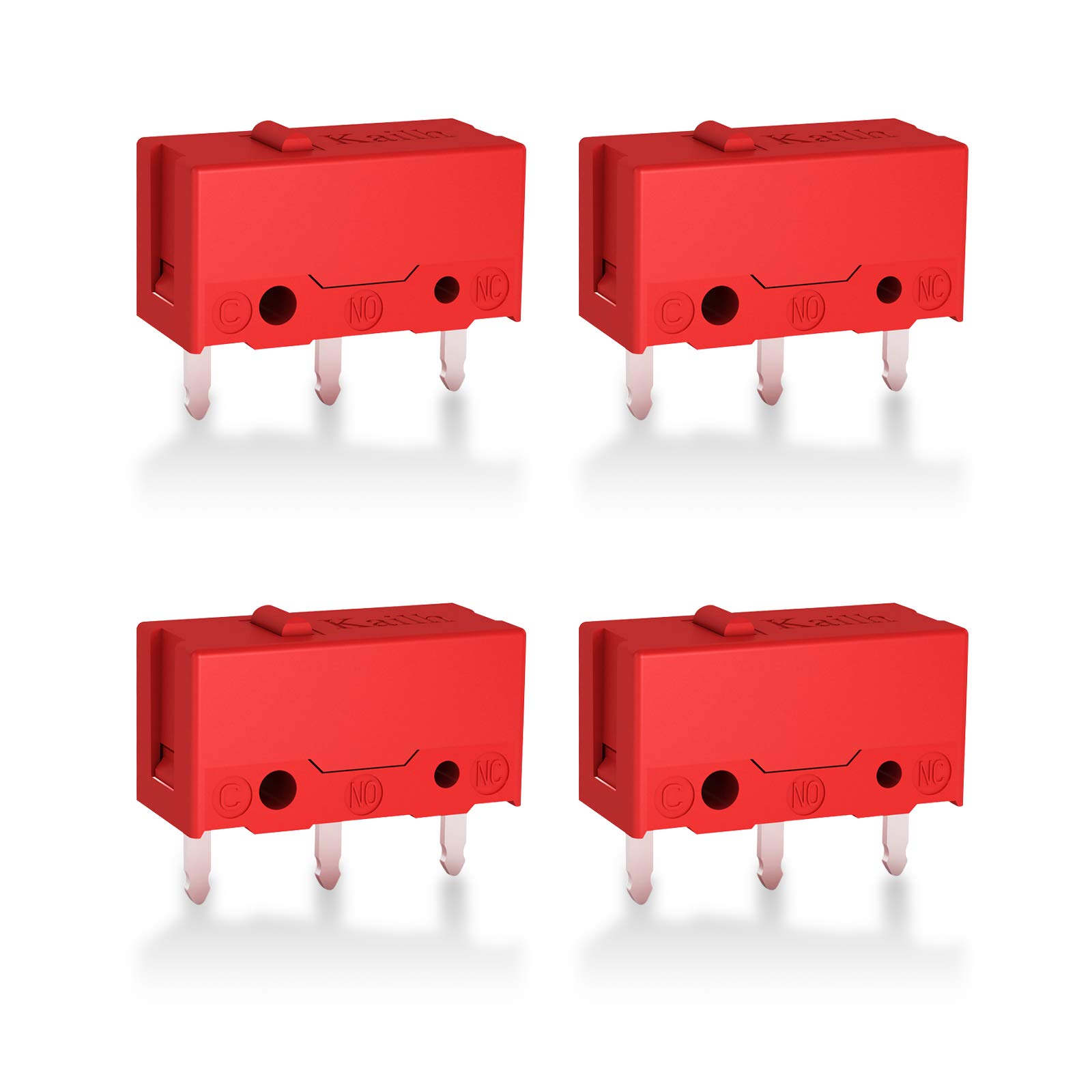 RUNJRX Red Kailh GM 4.0 Mouse Micro Switch for Gaming Mouse 4Pcs