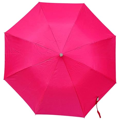  Men's and Women's Nylon Plastic 2 Fold Umbrella (Orange)