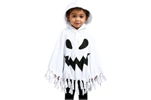 Kavousa Toddler Kids Baby Girl Boy Ghost Costume Halloween Cloak Cape Hat Funny Cosplay Clothes