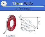 Zayejod Grey PVC Quadrant Trim 5M 12mmx6mm Self-Adhesive Beading Edge view 2