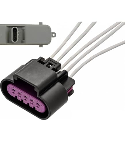 APDTY Tail Light Connector Harness - 5-Wire Repair Pigtail For GM Vehicles