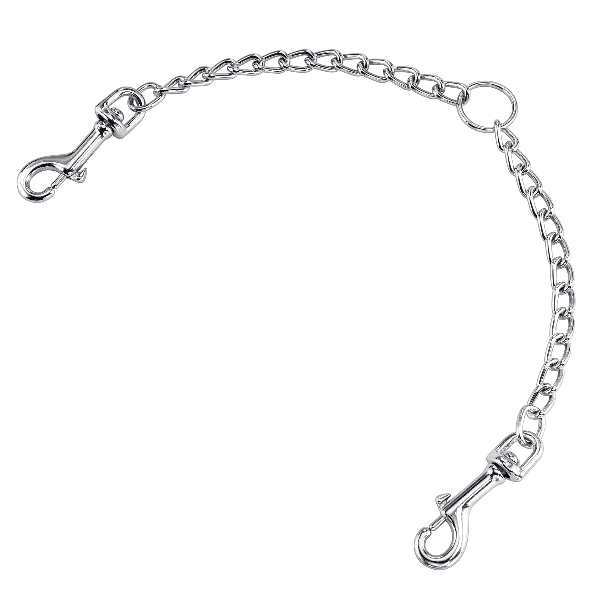 Filhome Metal Double Dog Leash Coupler, Chew Proof Tangle Free Dual Dog Leash Extension Splitter Chain Lead for 2 Dogs (M)