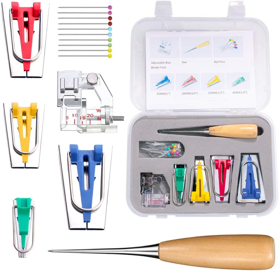 Bias Tape Maker Set, Neo LOONS Sewing Fabric
