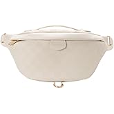 Xehuro Women's Checkered Multi Color Fanny Pack (Beige-2)