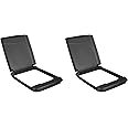 Rev-A-Shelf 35 Quart Garbage Can Lid for Base Kitchen and Bathroom Cabinet, Replacement Plastic Trash Bin Lid Only, Black, RV-35-LID-18-1-40, (2 Pack)