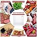 Reusable Silicone Food Storage Bags - Stand Up Ziploc Bag for Lunch, Liquid, Fruit, Sous Vide - Microwave, Freezer, Dishwasher Safe - Set of 4 + Produce Mesh Bags