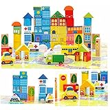 City Wooden Building Blocks Stacking Set Toys For Kids by Zhisheng You