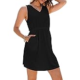 Bsubseach Terry Cloth Swim Coverup - Women Beach Cover Up Dress V Neck Swimsuit Coverups with Pockets