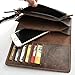 Itslife Minimalist Wallets for Men,Pop up Card Holder for Women with Genuine Leather Cover, Slim Front Pocket Wallets Rfid Blocking,Gift Wallet for Men & Women (light brown)