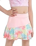 JiAmy Butterfly Shorts for Girls, 2-in-1 Athletic