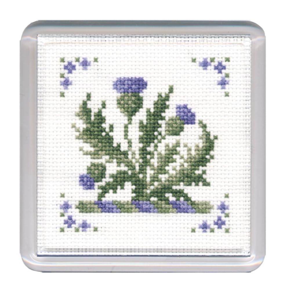 Victorian Thistles Coaster - Cross Stitch Kit