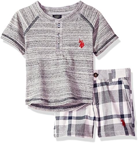 U.S. Polo Assn. Baby Boy's Tank and Short Set Shorts