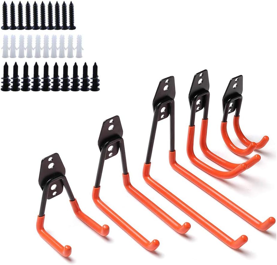 lifeasysoso Garagenhaken, robuste Wandhalterung, Stahl, Garage