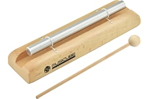 MUSICUBE Meditation Chime C-Tone Chime Wooden Hand-held Chimes for Classroom Management, Yoga, Meeting and Sound Therapy, Chime Mallet Included 110801-NEW