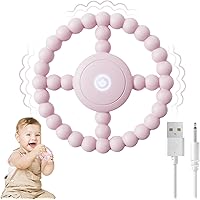 Amazon.com : Vibrating Sensory Teething Toys, Soothing Chew Ring for Babies  6-18 Months, Autism Support & Oral Development, USB Rechargeable Teether  for Toddlers, 1-2 Year Old Boys Girls Gifts idea (Pink) : Baby