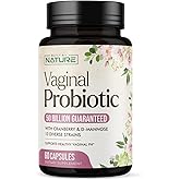 Built by Nature Vaginal Probiotics for Women – pH Balance & Feminine Health with Prebiotics, Lactobacillus & Cranberry Extract – 50 Billion CFU – Support UT, Vaginal Odor & Flora – 60 Capsules