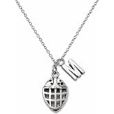 Personalize Hockey Necklace with Goalie Mask & Initial Charm for Hockey Players – Silver Plated Sports Jewelry Gift with Chain