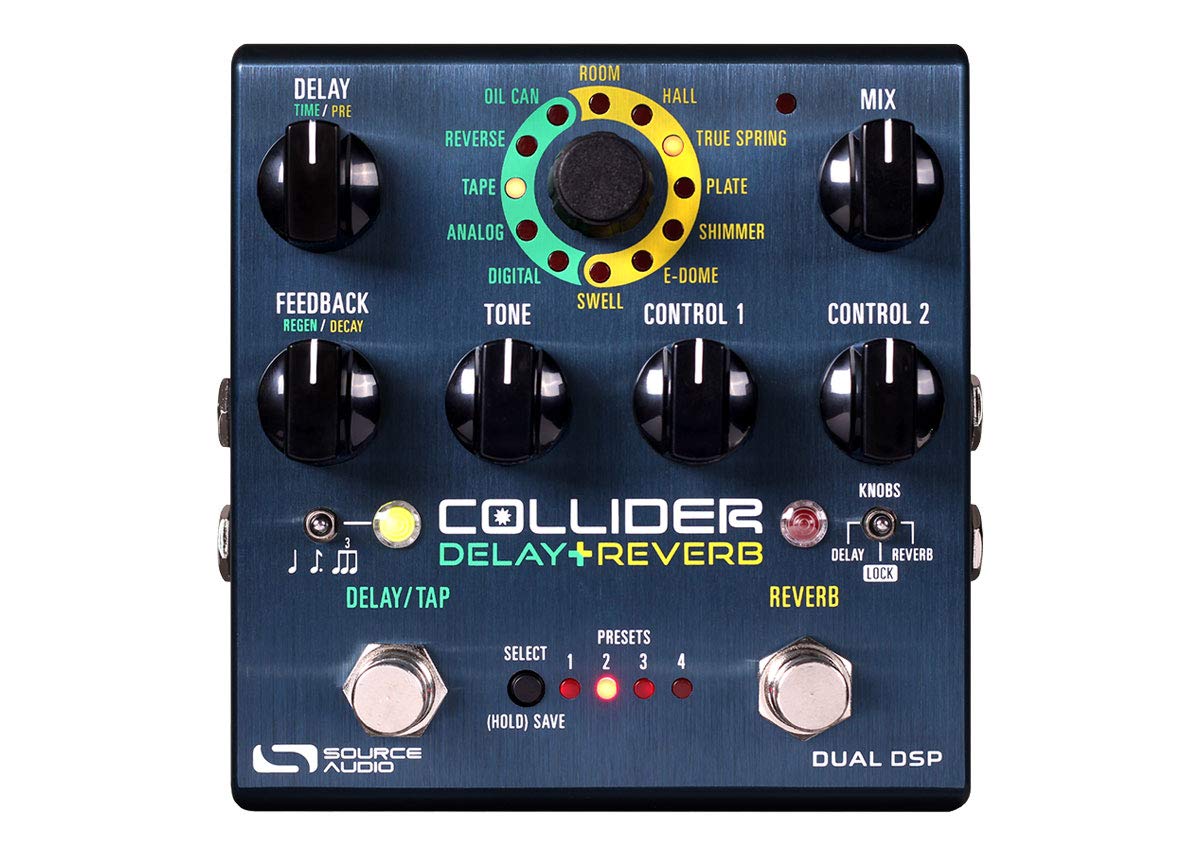 Source Audio Collider Stereo Delay + Reverb Pedal