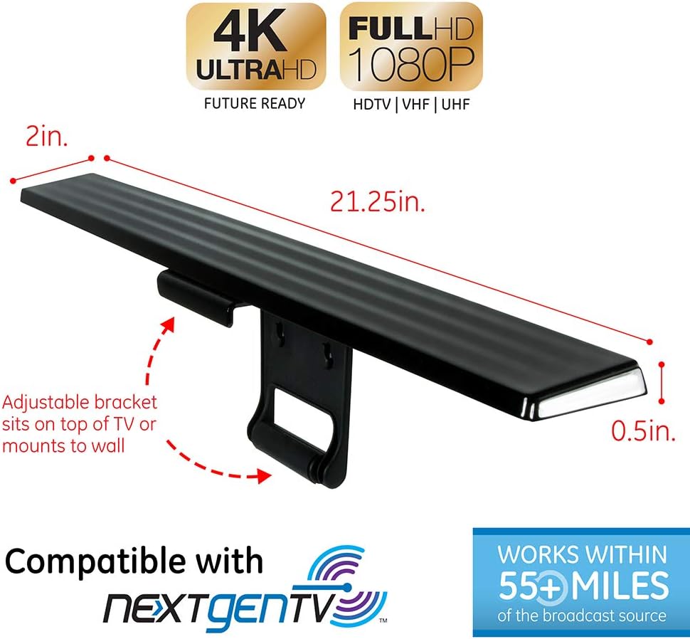 Top 4 GE Pro Crystal HD Indoor Amplified Antenna Reviews