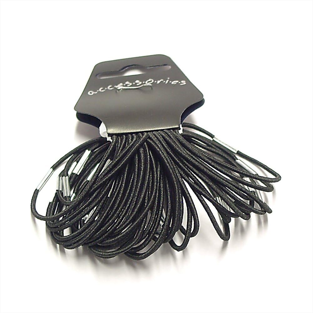 Pack of 36 Black Tone Thin Elastic Bands / Hair Bobbles Amazon.co.uk