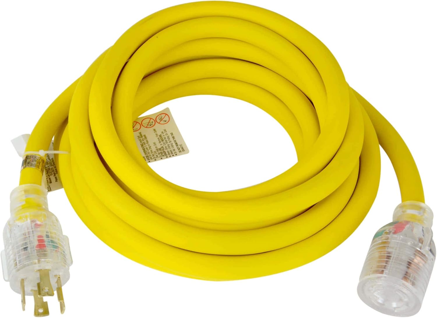 TEMCo 20 ft L1430 30Amp EXTREME Cold Weather Generator Extension