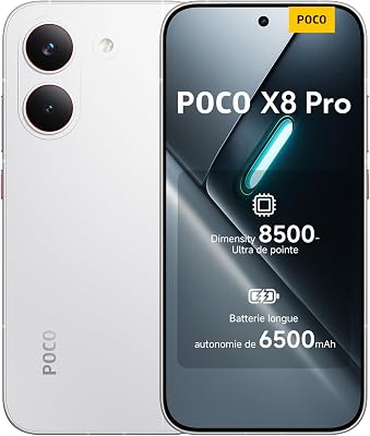 POCO X8 Pro Smartphone12+512Go Processeur Dimensity 8500-Ultra-Blanc