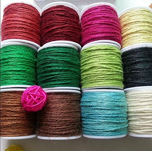Waxed Irish Linen Crawford Thread Cord String (50meters, dark green)